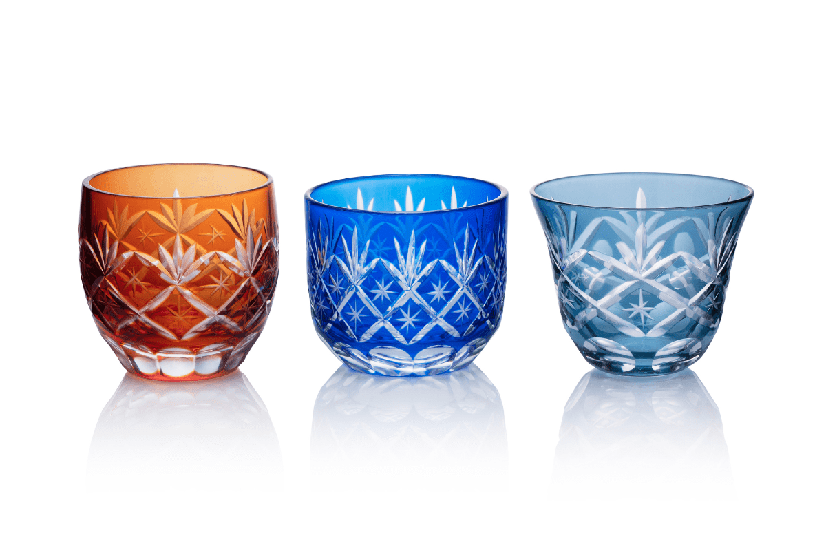 vasos de vidrio y cristal