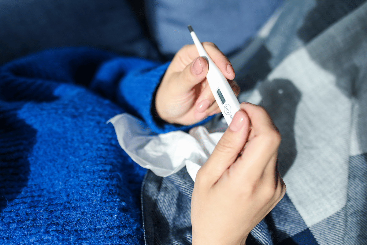 enfermedad contagiosa de la gripe y covid